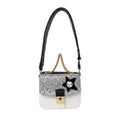 Maison Margiela Women's White and Silver New Lock Square Bag