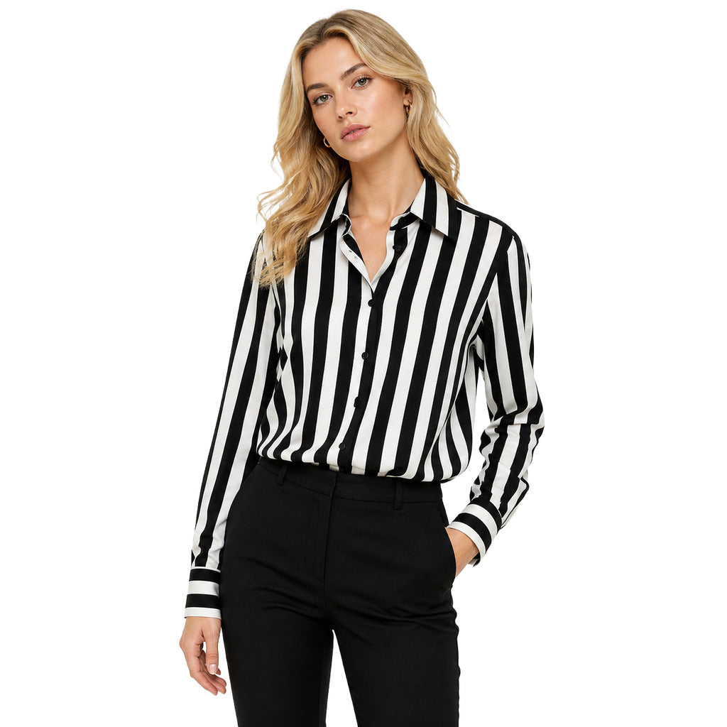 Dolce & Gabbana Women's Black and White Striped Shirt