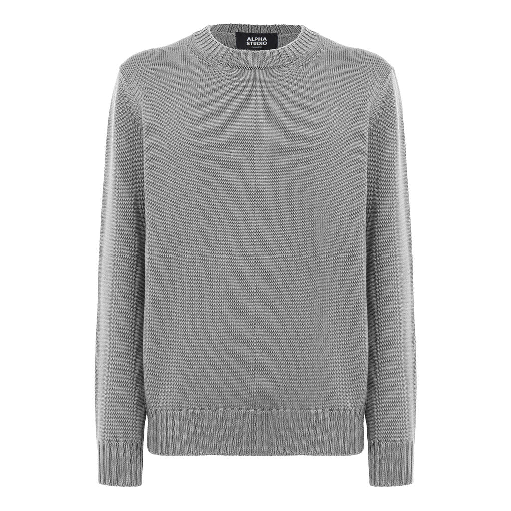 Alpha Studio Men's Grey Sweater