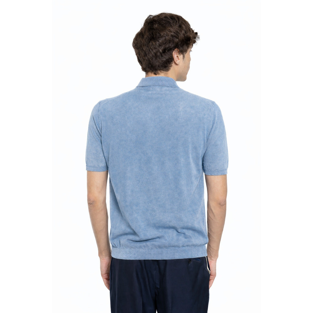 Alpha Studio Men's Light Blue Polo Shirt