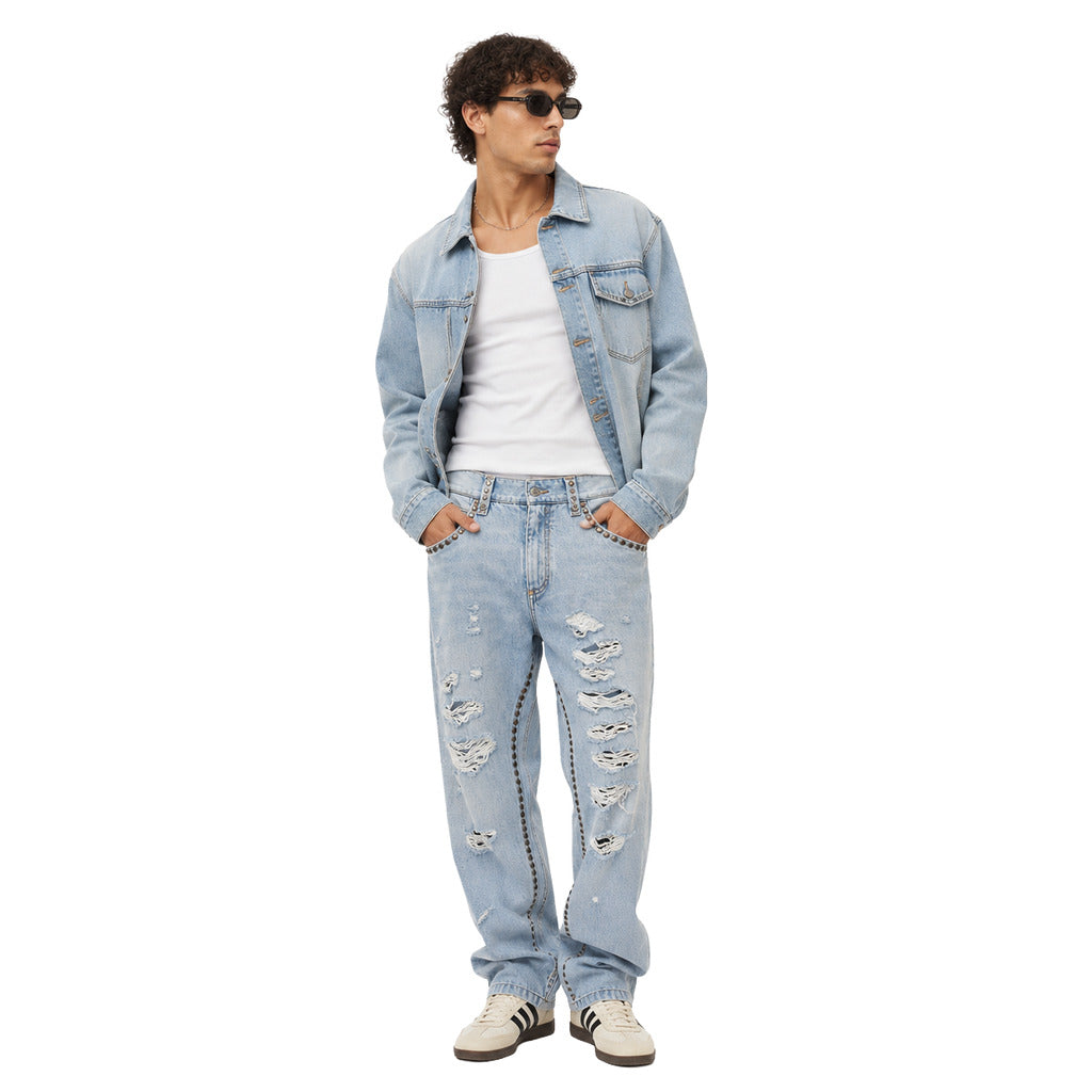 Dolce & Gabbana Men's Light Blue Trousers