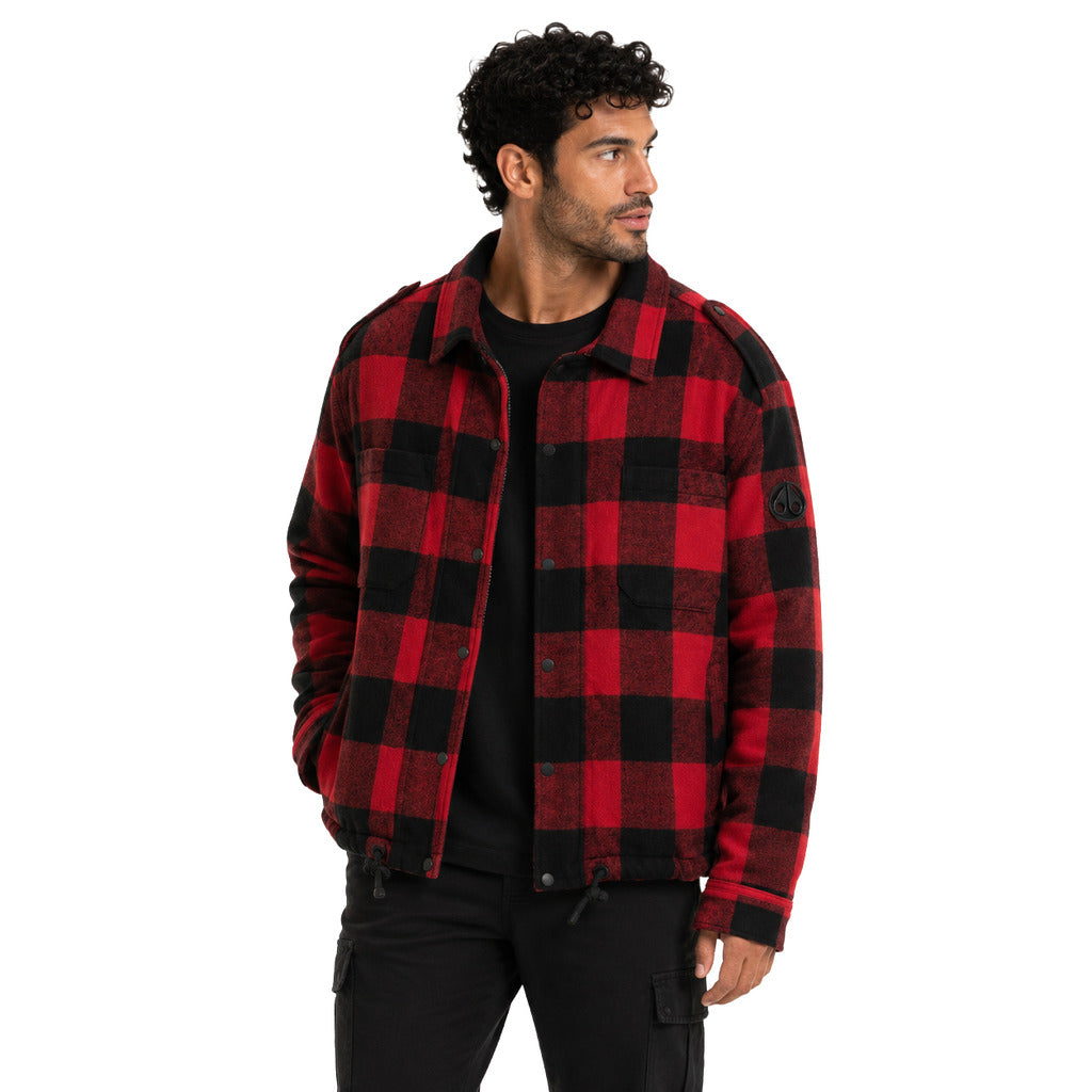 Moose Knuckles Men's Red and Black Jacket