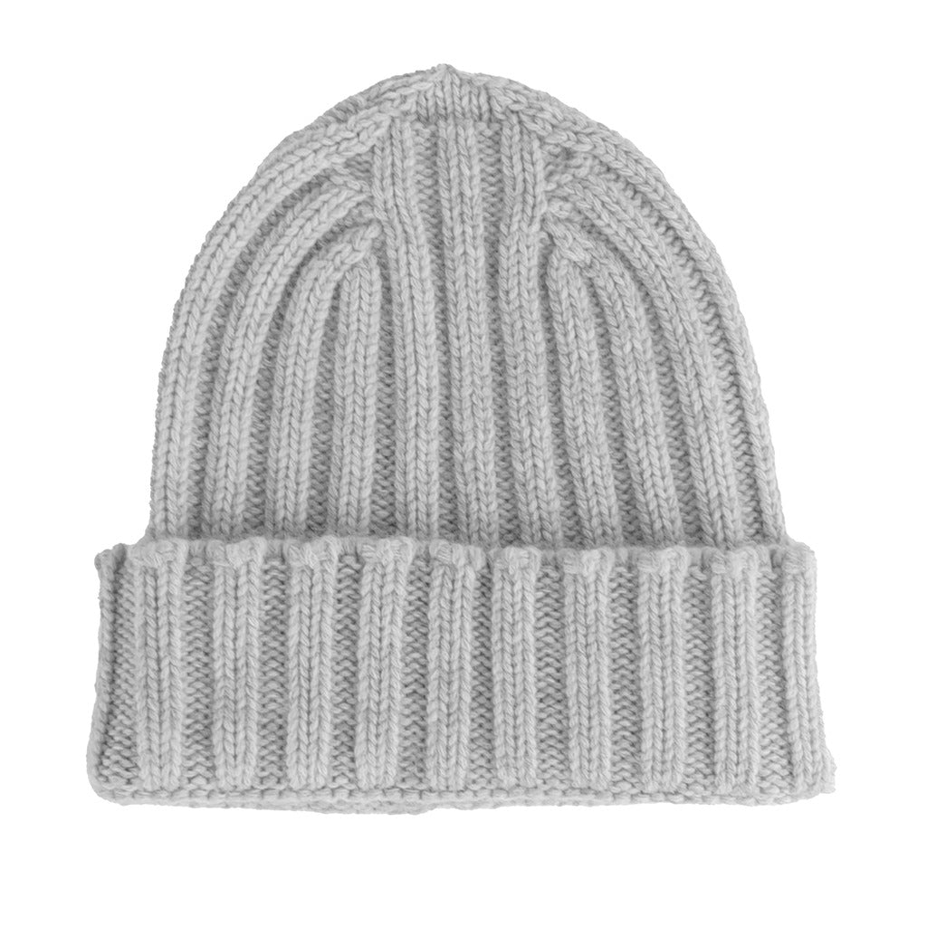 100% Cashmere Unisex Grey Cap