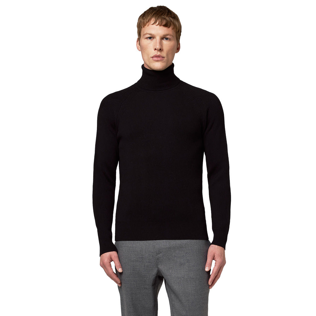 Alpha Studio Men's Black Sweater