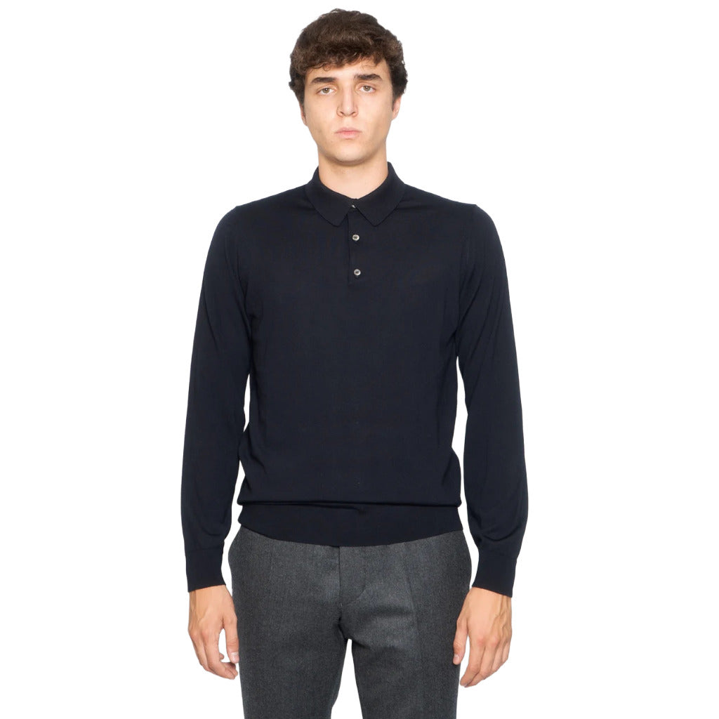 Alpha Studio Men's Blue Polo Shirt