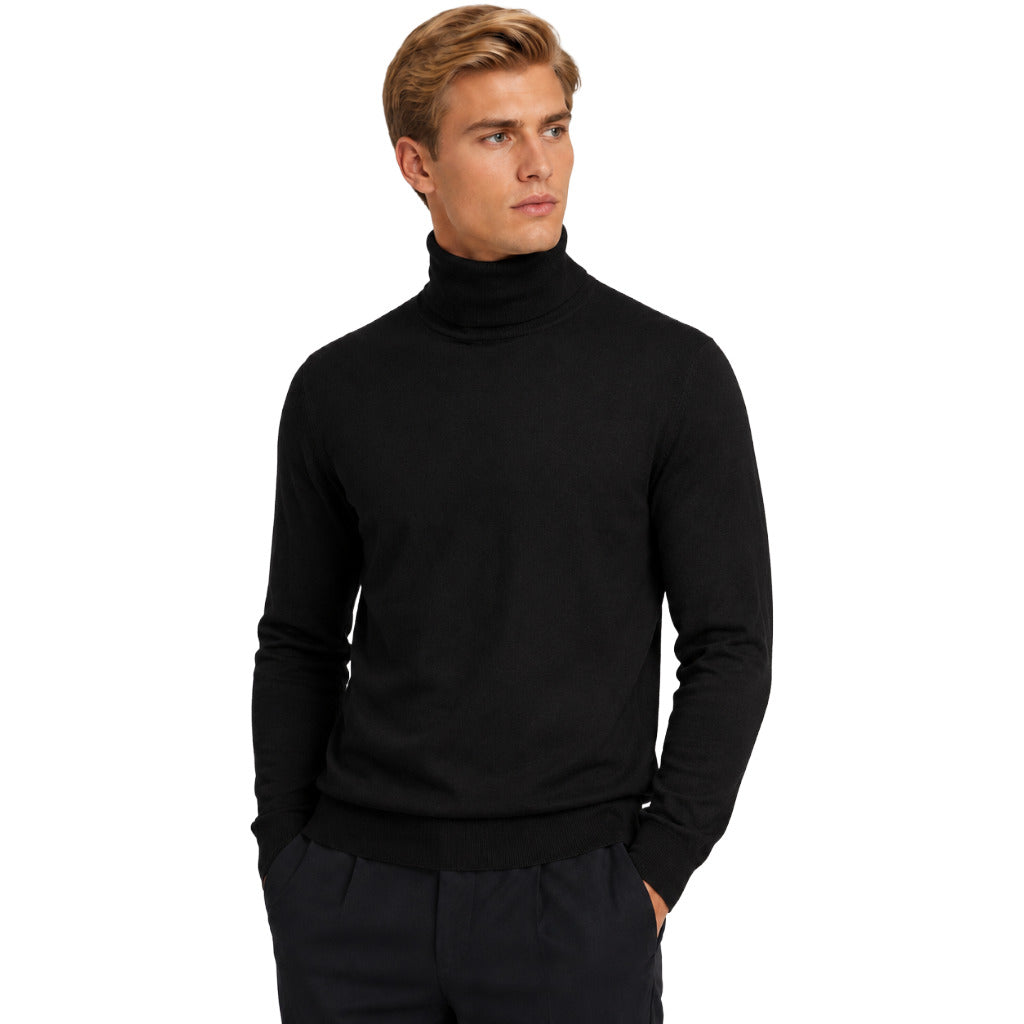 Alpha Studio Men's Black Sweater