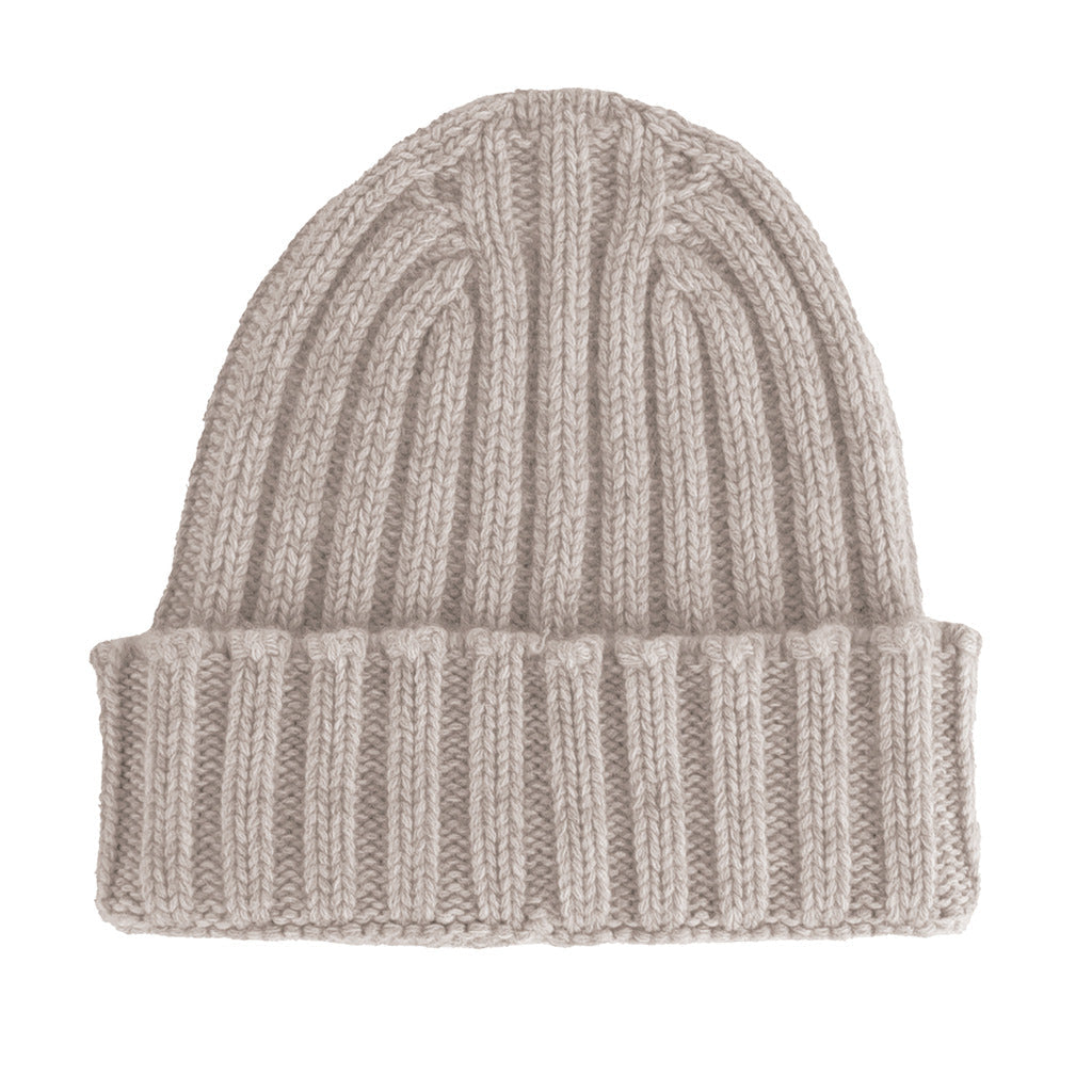 100% Cashmere Unisex Camel Cap