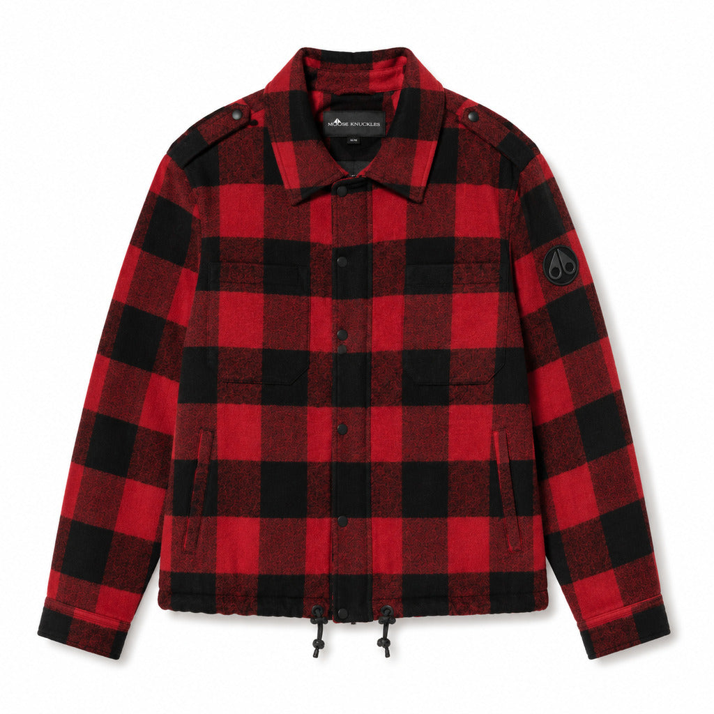Moose Knuckles Men's Red and Black Jacket