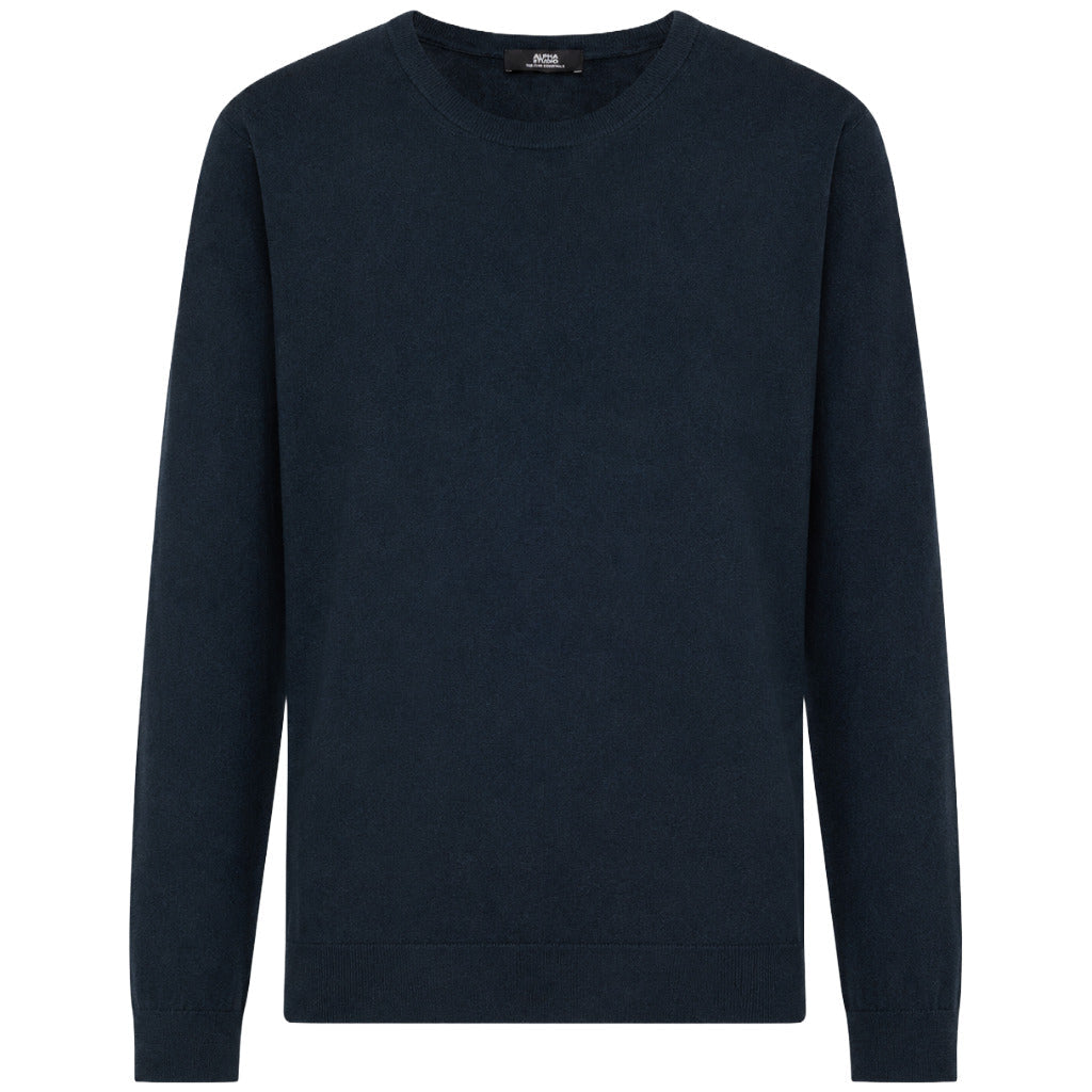 Alpha Studio Men's Blue Sweater
