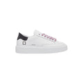 D.A.T.E. Women's White and Grey Sfera Stripe Sneakers