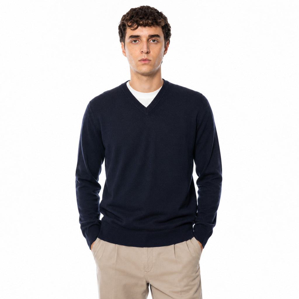 Alpha Studio Men's Blue Sweater