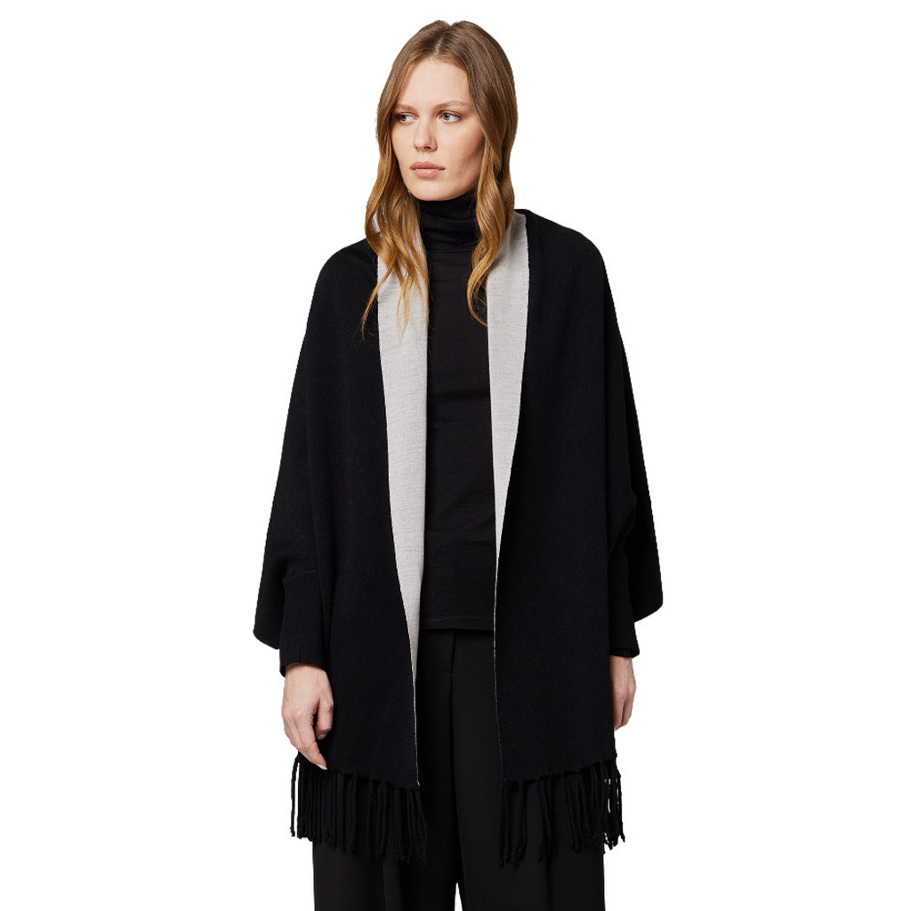 Alpha Studio Women's Black Poncho