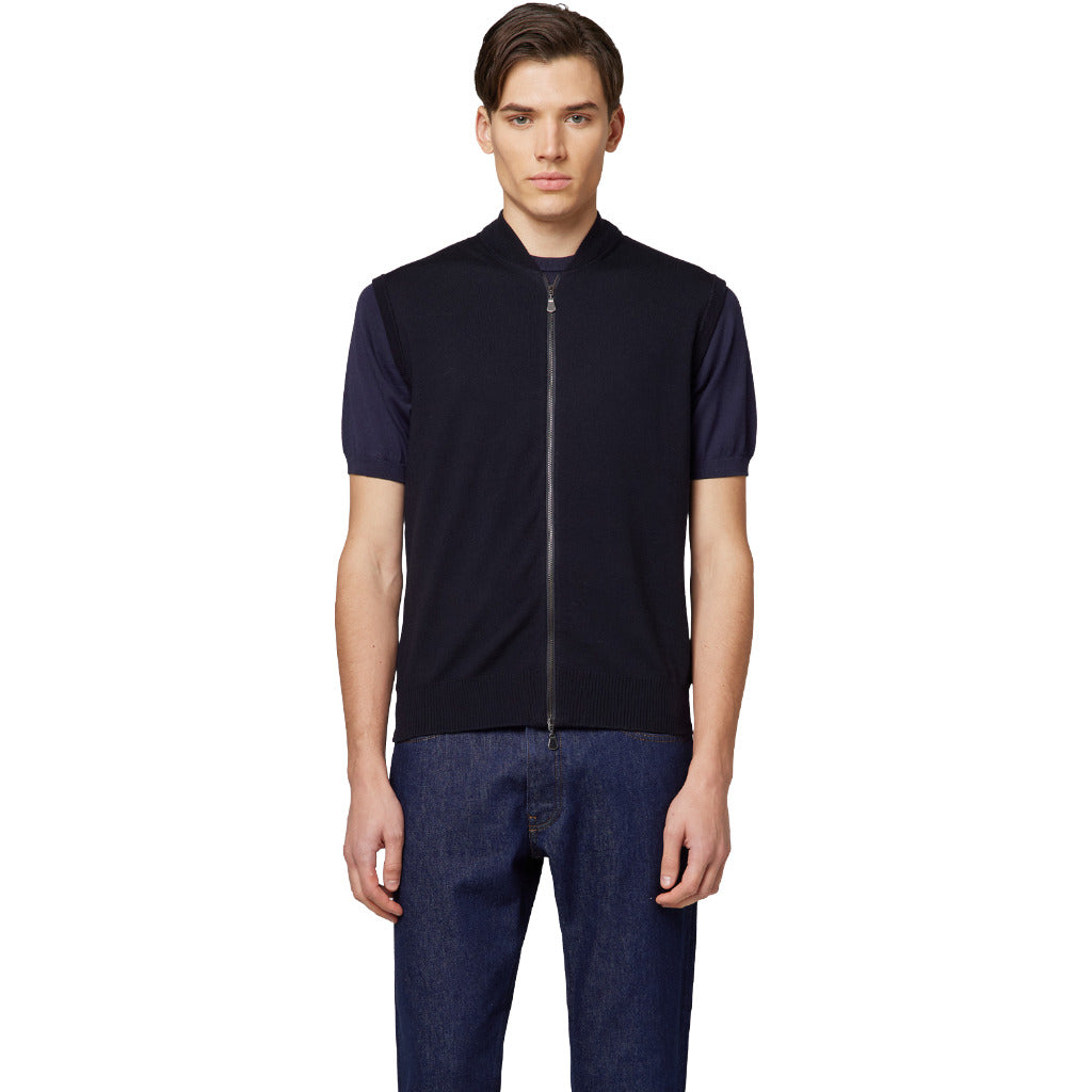 Alpha Studio Men's Blue Vest