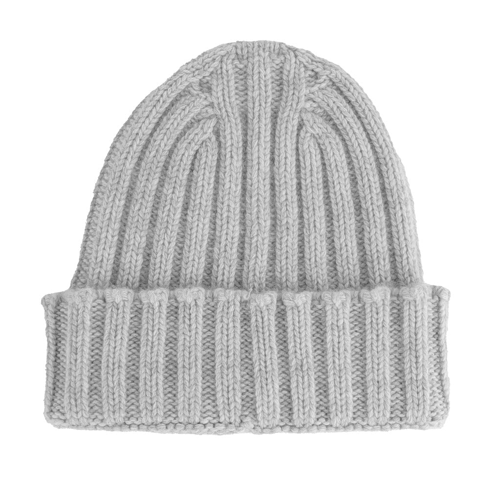 100% Cashmere Unisex Grey Cap