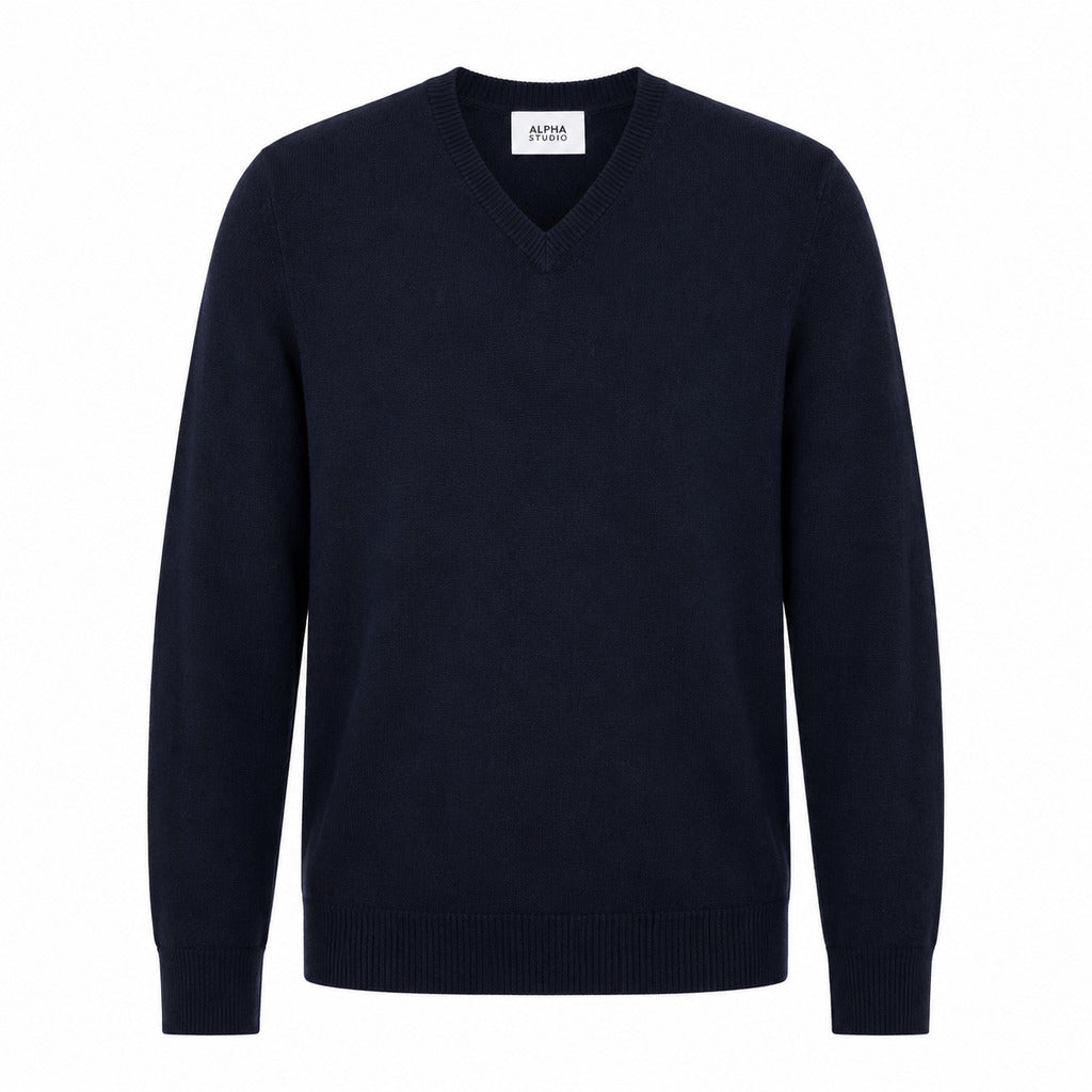 Alpha Studio Men's Blue Sweater