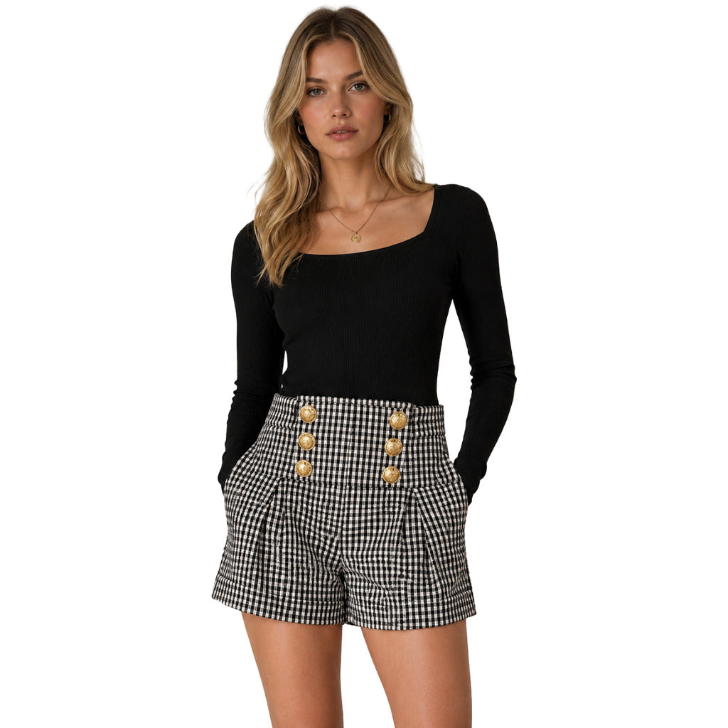 Balmain Women's Black Shorts
