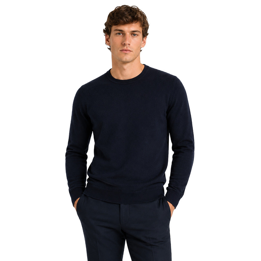 Alpha Studio Men's Blue Sweater