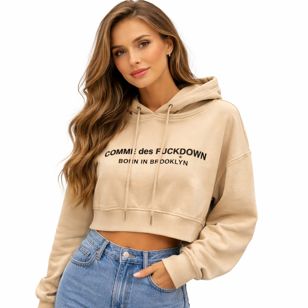 Comme Des Fuckdown Women's Brown Sweatshirt