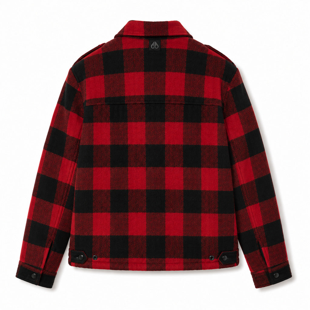 Moose Knuckles Men's Red and Black Jacket