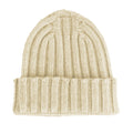 100% Cashmere Unisex Beige Cap
