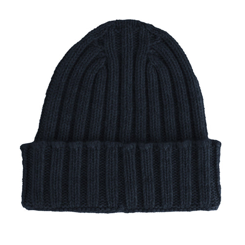100% Cashmere Unisex Blue Cap