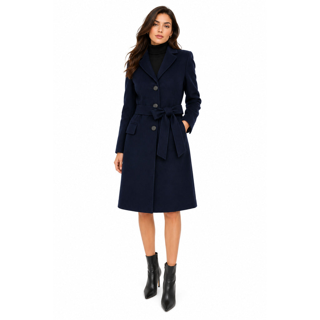 Loro Piana Fabric Women's Blue Coat