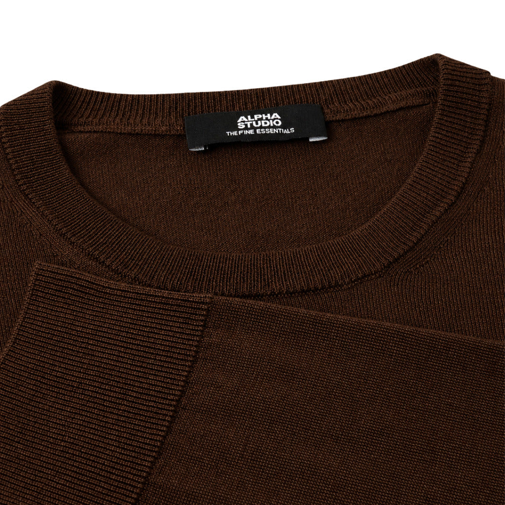 Alpha Studio Men's Brown Sweater