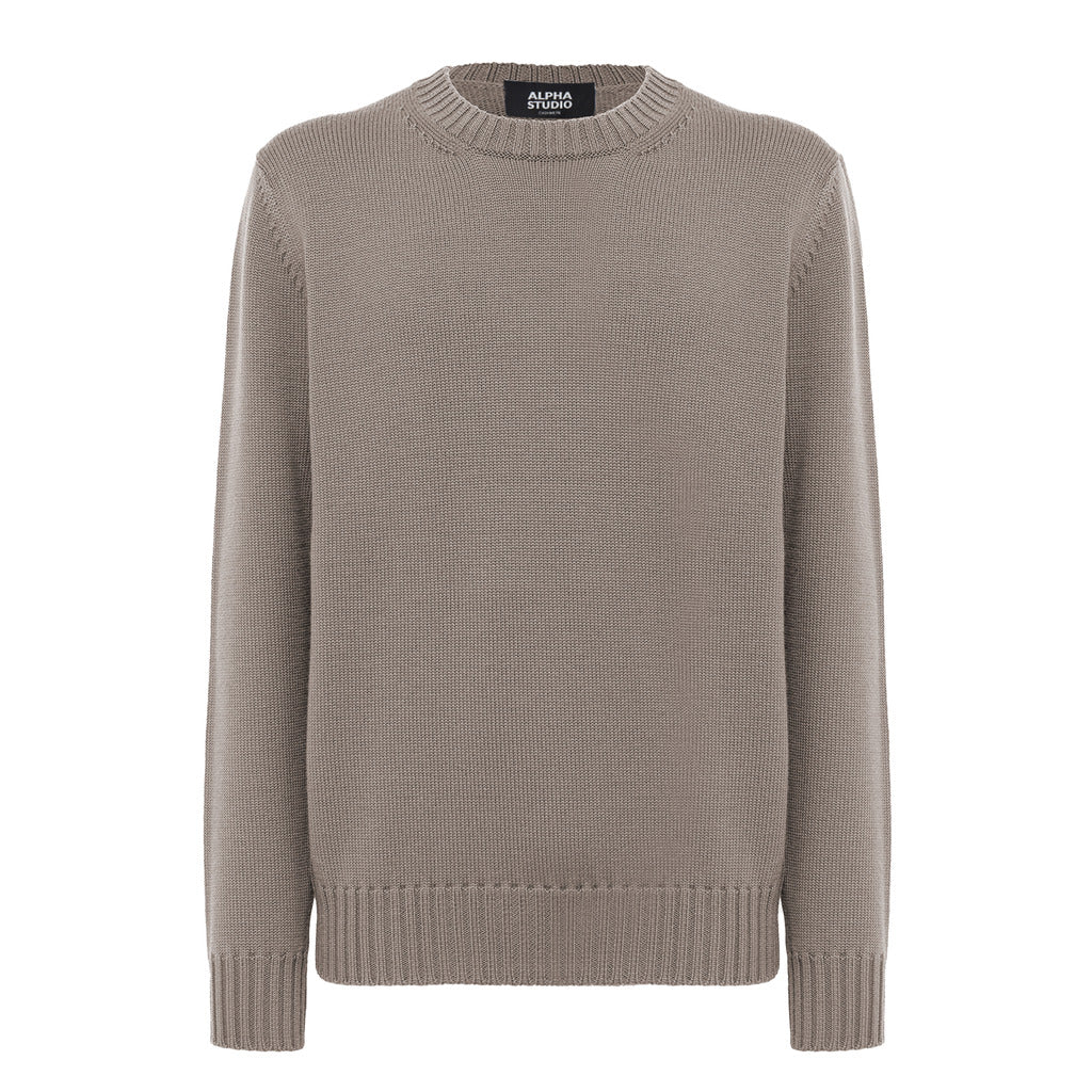 Alpha Studio Men's Beige Sweater