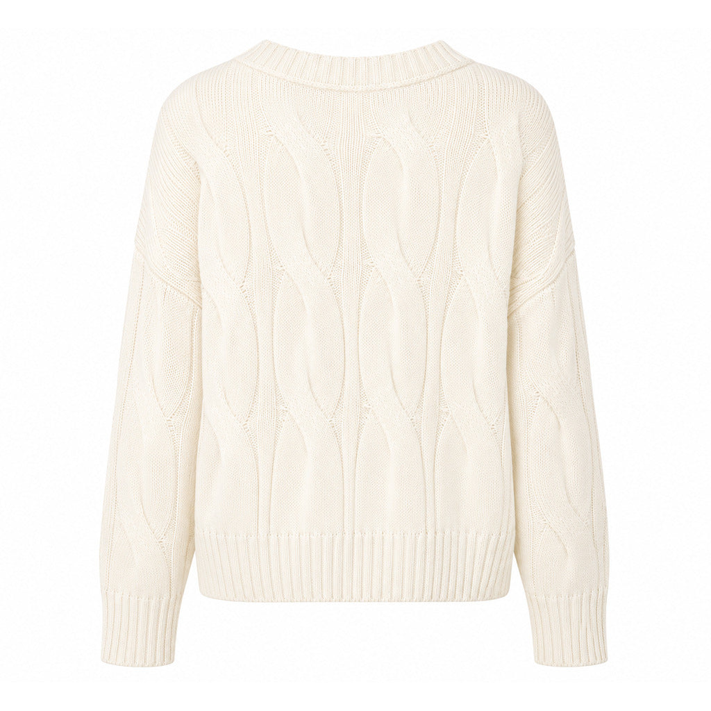 Alpha Studio Women's White Sweater