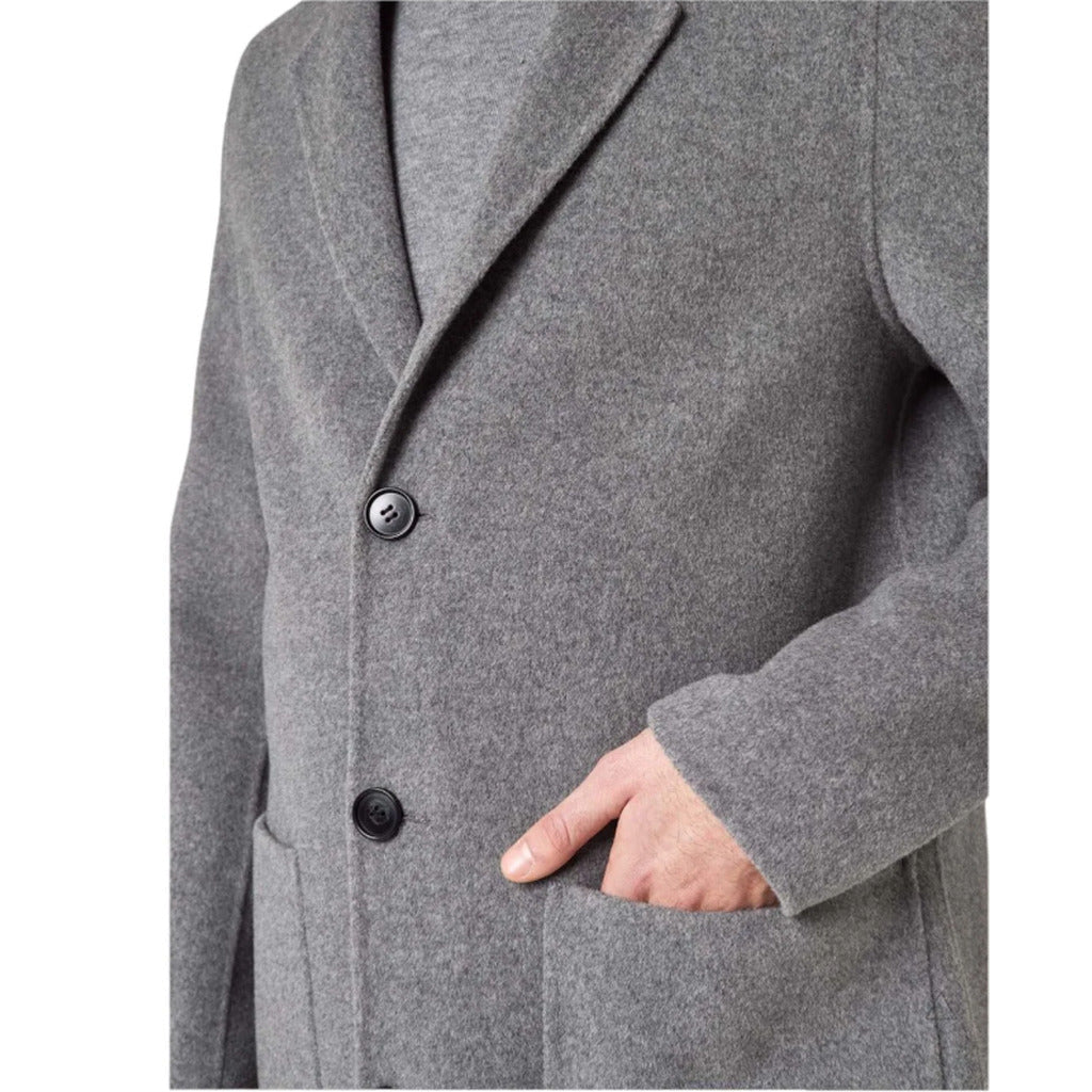 Alpha Studio Men's Grey Coat
