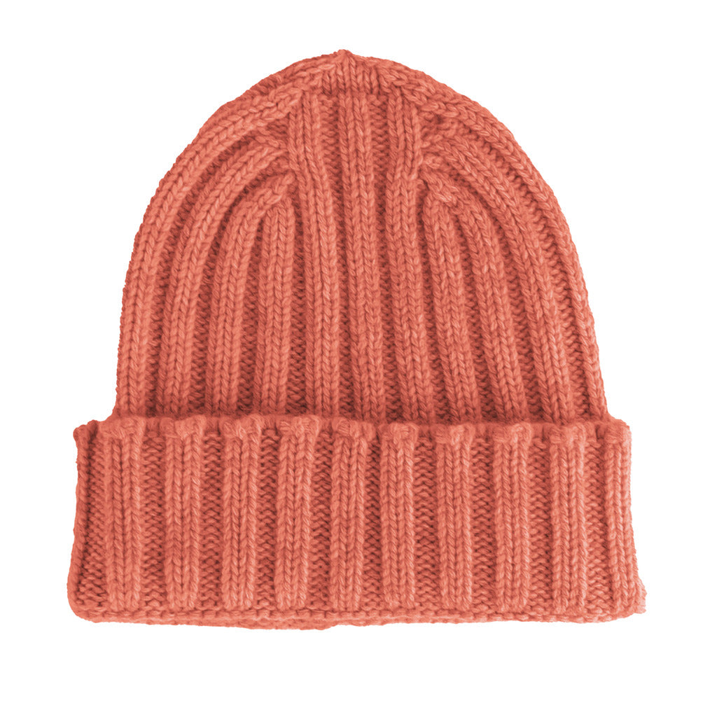 100% Cashmere Unisex Pink Cap