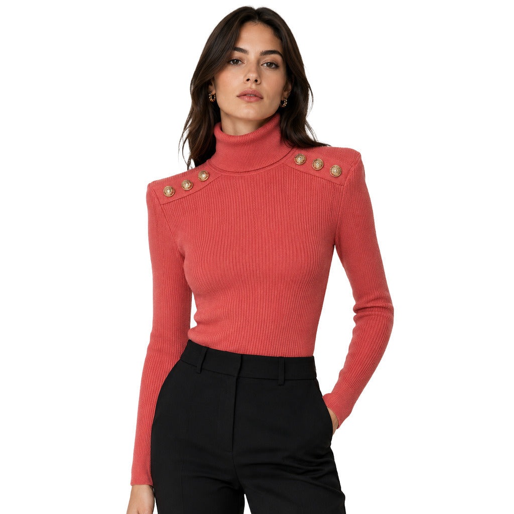 Balmain Women's Pink Knit Top