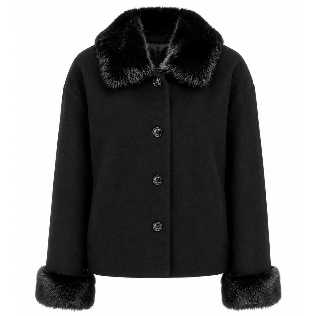 Loro Piana Fabric Women's Black Coat