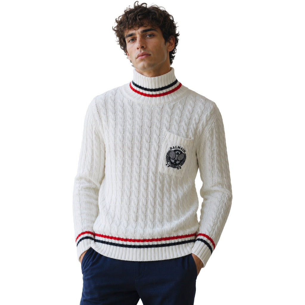 Balmain Men's White Sweater