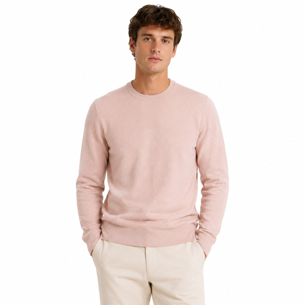 Alpha Studio Men's Pink Sweater