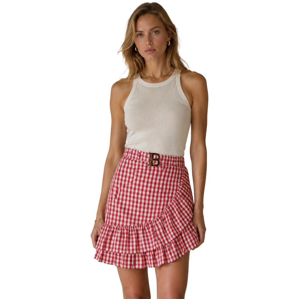 Balmain Women's Red Skirt