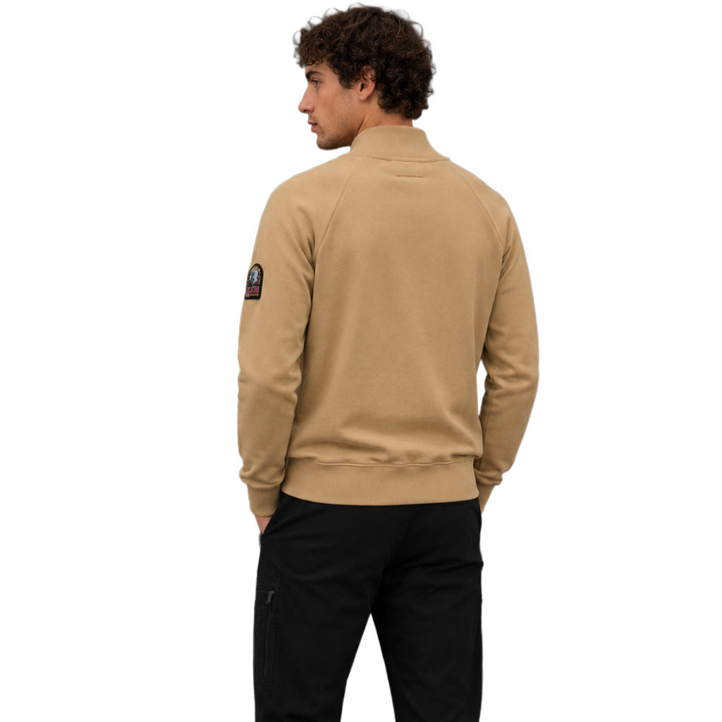 Parajumpers Men's Beige Full-Zip Sweatshirt