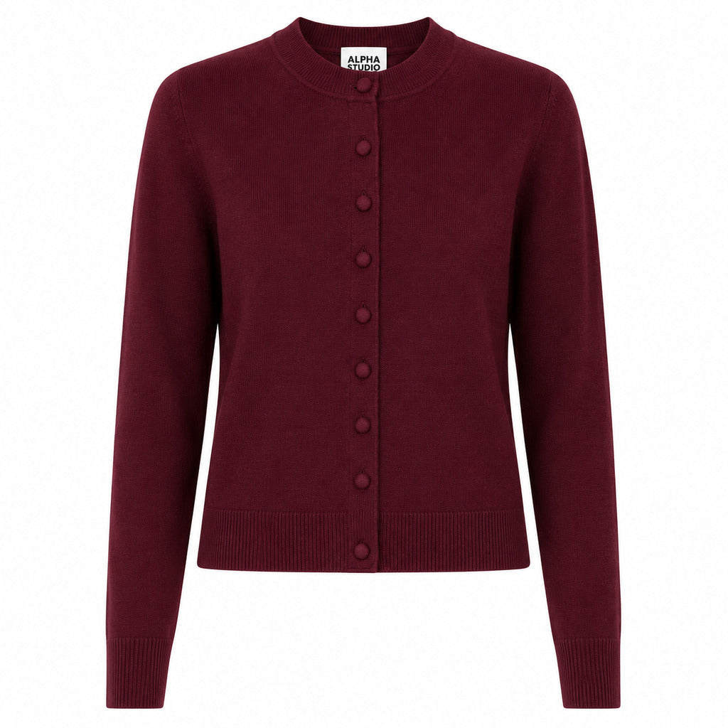 Alpha Studio Women's Red Sweater