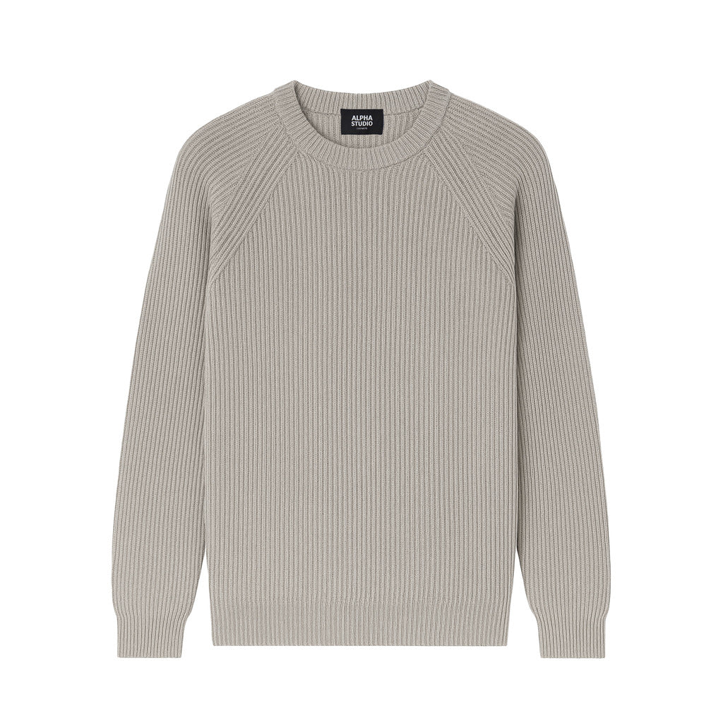 Alpha Studio Men's Grey Sweater