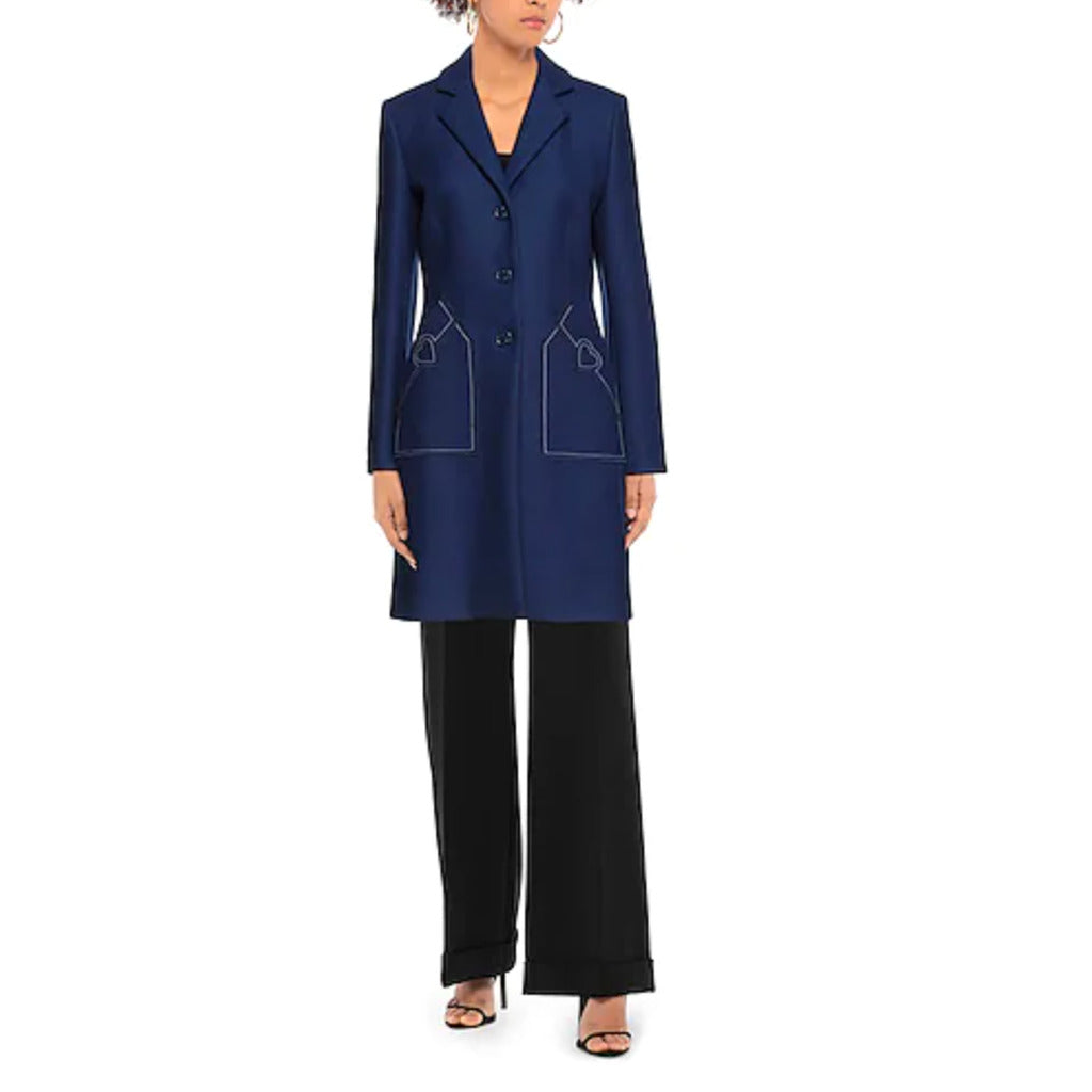 Love Moschino Women's Blue Coat
