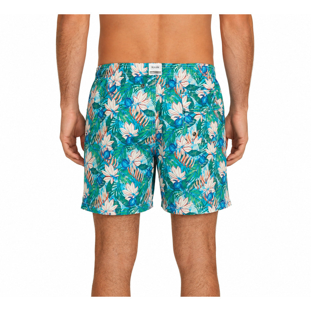Yes Zee Men's Light Blue Swimwear