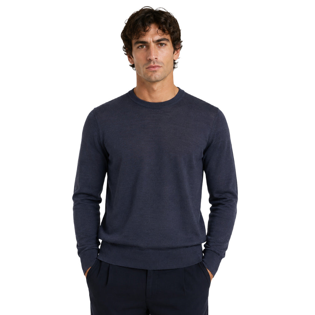 Alpha Studio Men's Blue Sweater