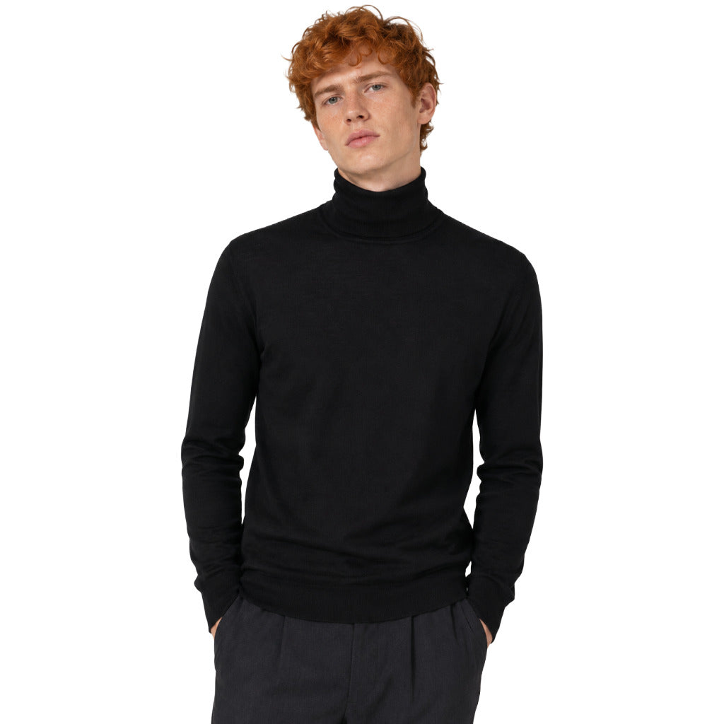 Alpha Studio Men's Black Sweater