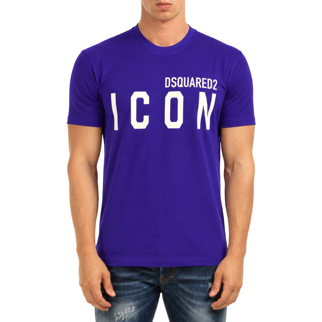 Dsquared2 Men's Blue Icon Logo T-shirt