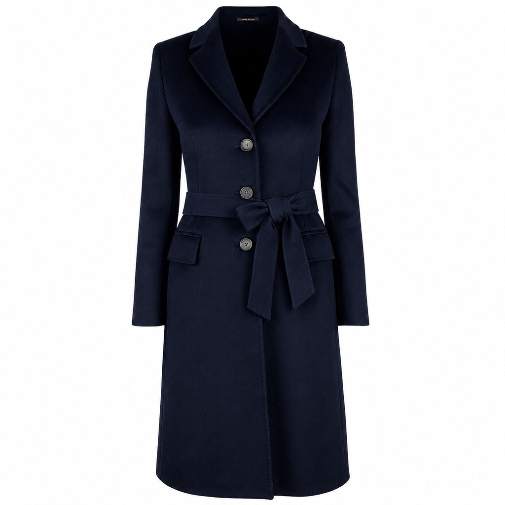 Loro Piana Fabric Women's Blue Coat