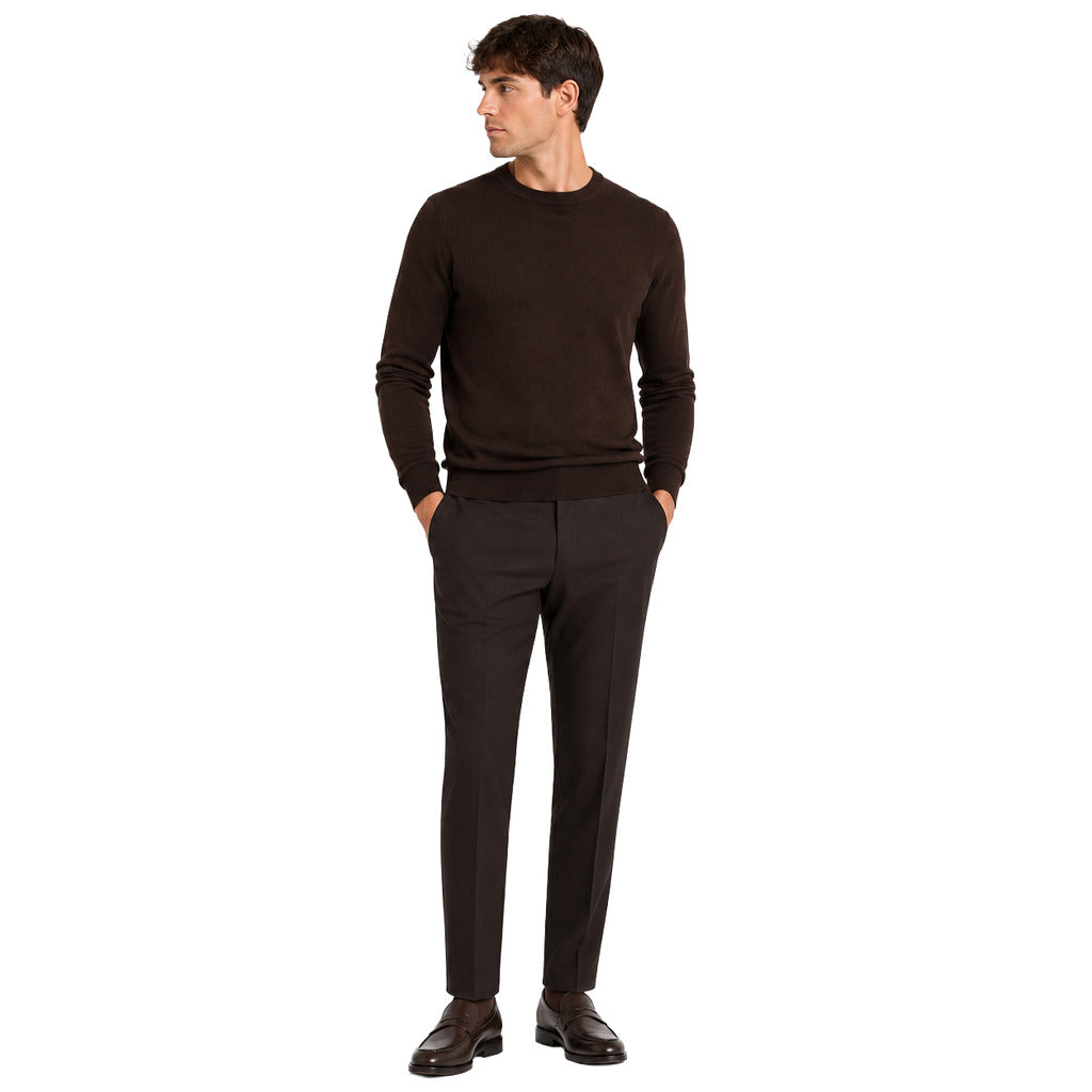 Alpha Studio Men's Brown Sweater