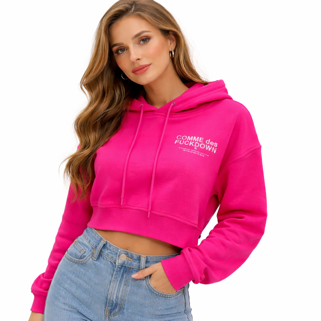 Comme Des Fuckdown Women's Fuchsia Sweatshirt