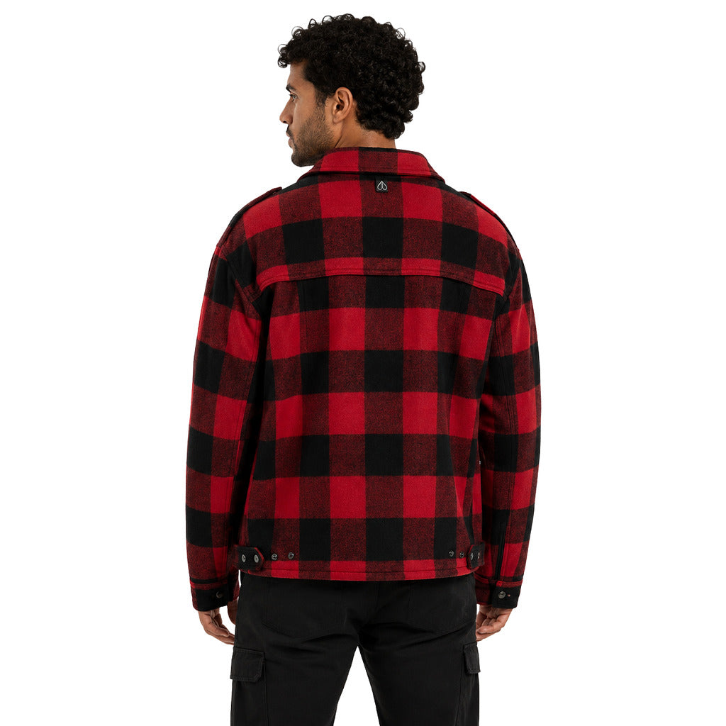 Moose Knuckles Men's Red and Black Jacket