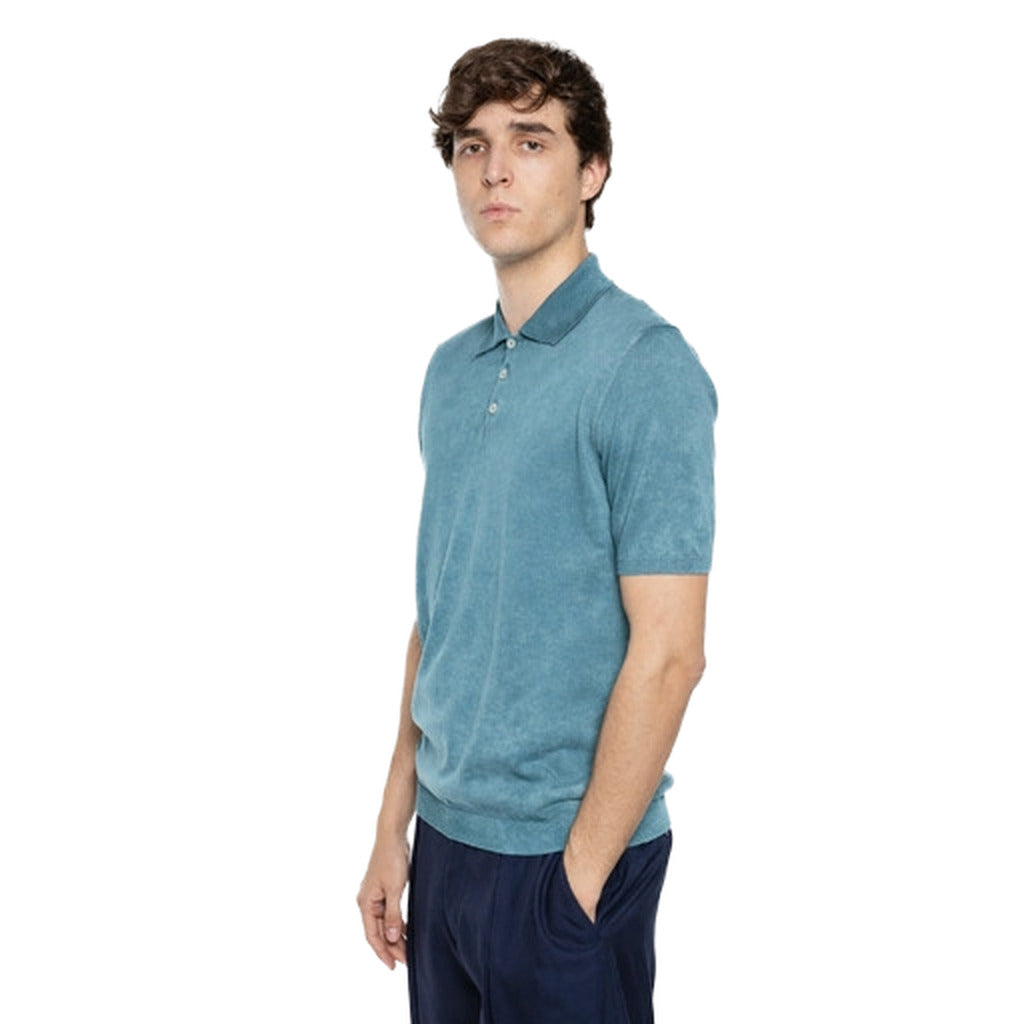 Alpha Studio Men's Light Blue Polo Shirt