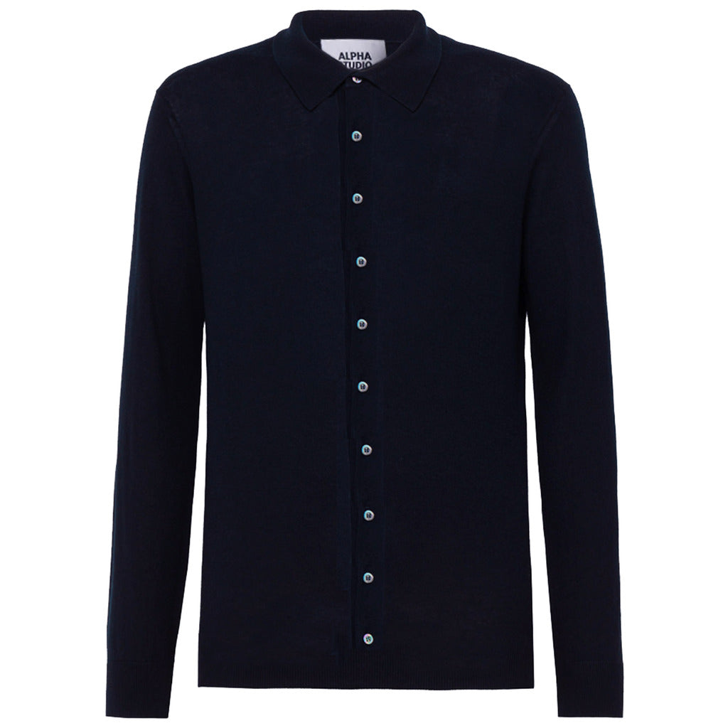 Alpha Studio Men's Blue Shirt